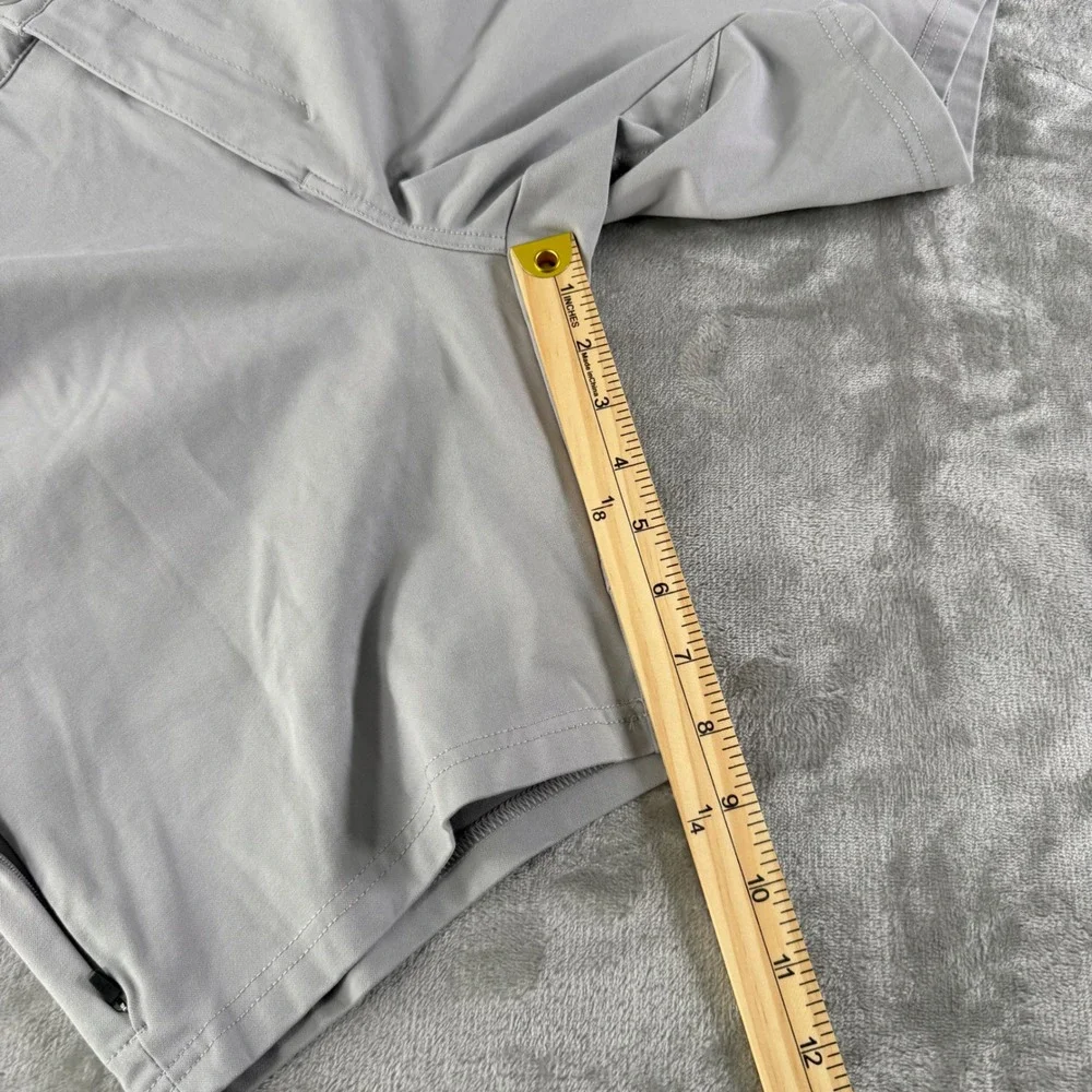BYLT Premium Basics Mens Everyday Shorts 2.0 Grey Size 34 Stretch Performance